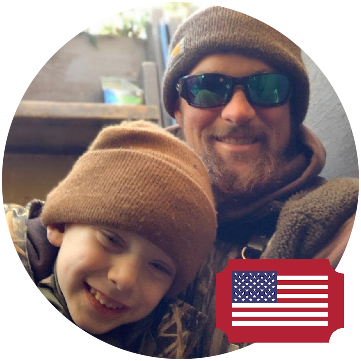 Hunters with ducks after a successful hunt in Washington state.