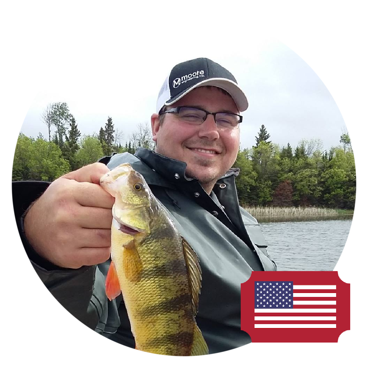 Hunter pictured at sunrise over decoys during a Maryland duck hunt.