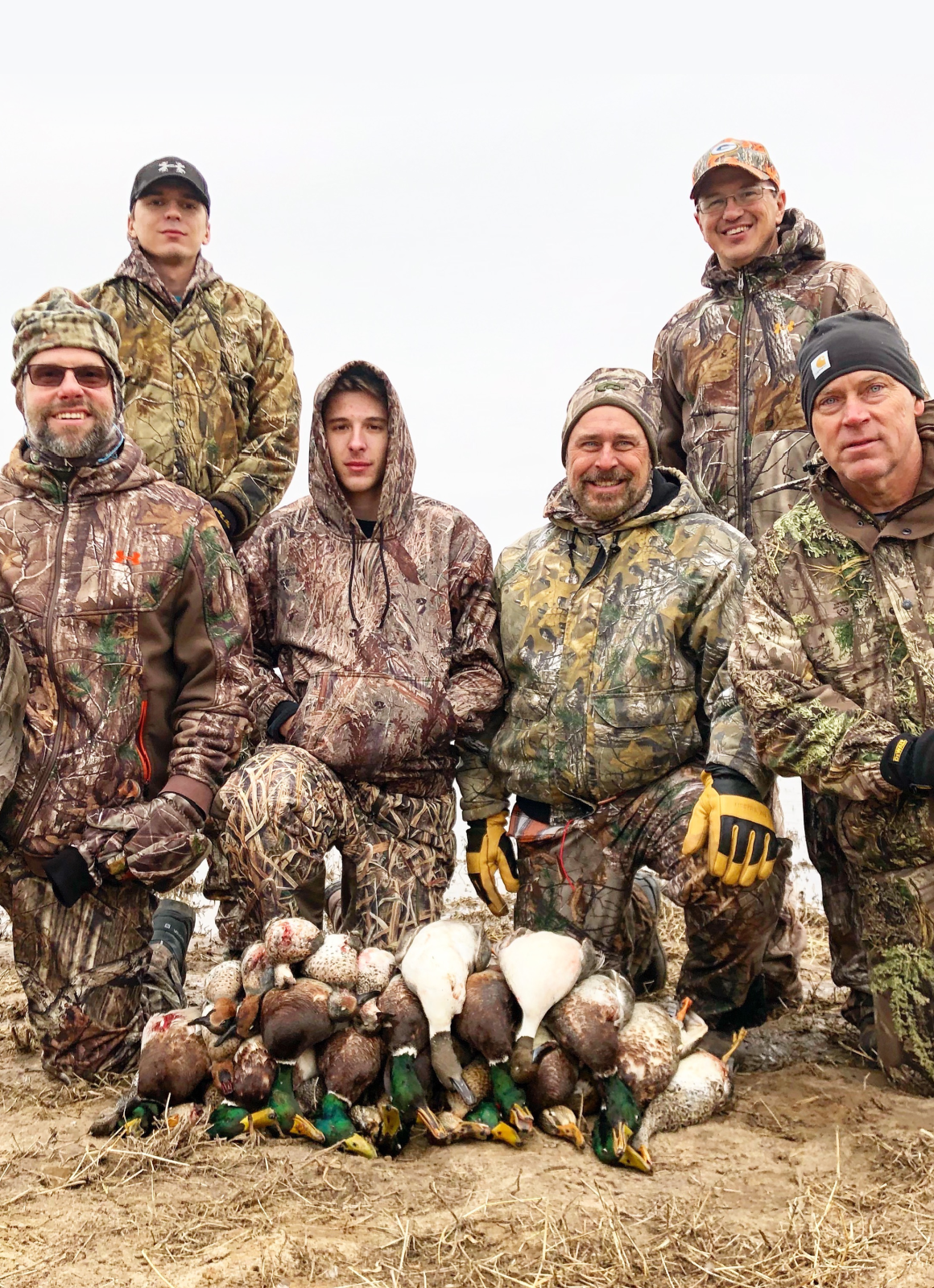 Waterfowl States - Minnesota (1) Hunters pictured in the woods for a timber duck hunt in Arkansas.